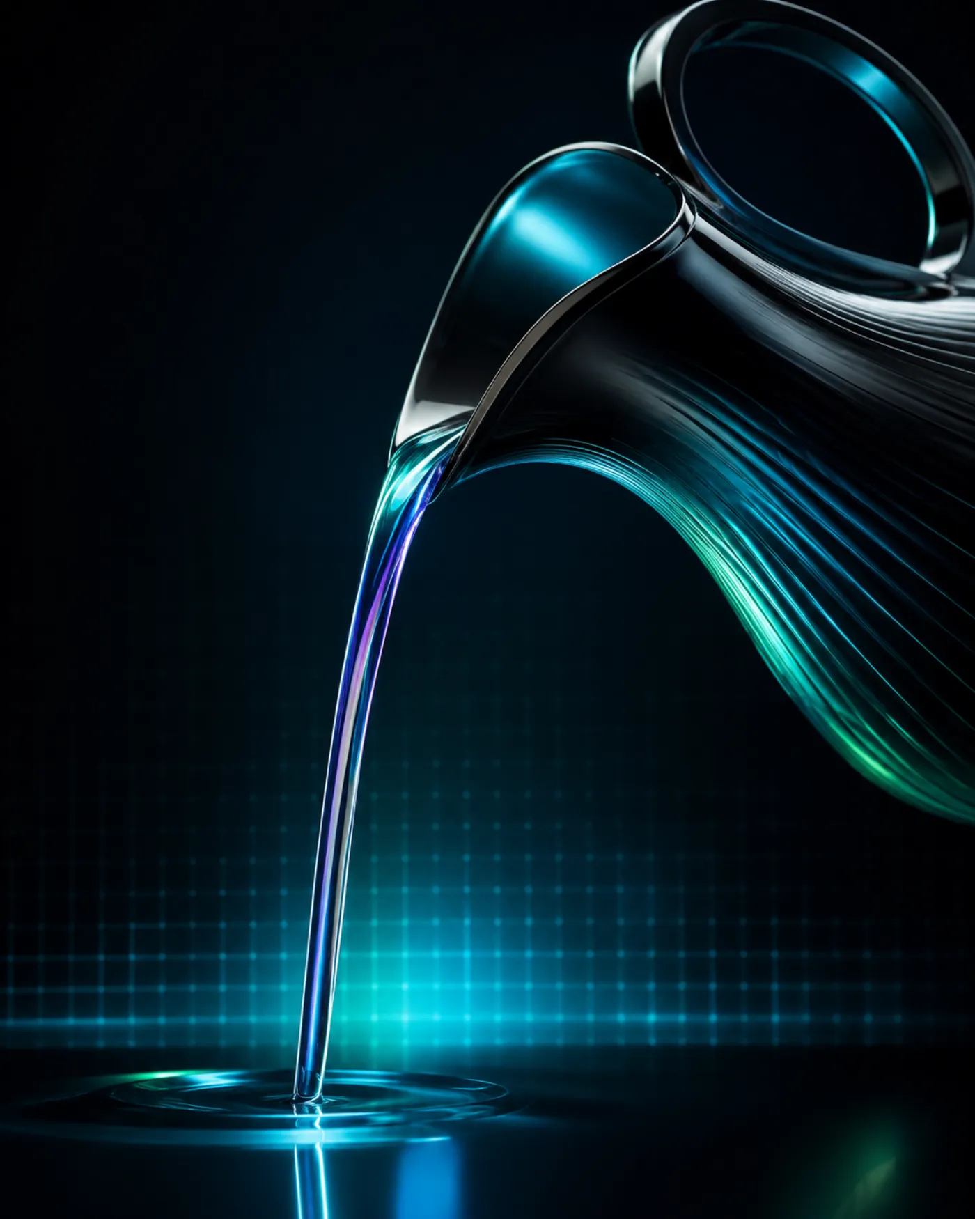 The Spout That Never Dribbles: A laminar-pour vessel, rendered from the same bytes